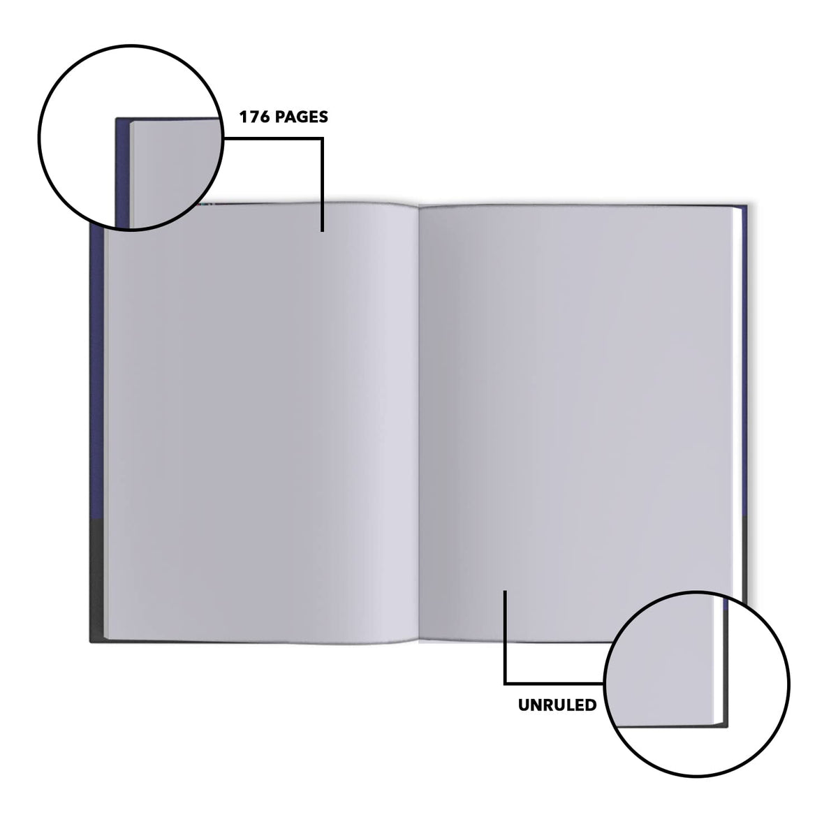 Classmate Pulse Flexi Journal Planner: A5, Hard Cover, Unruled, 80 GSM, 176 Pages