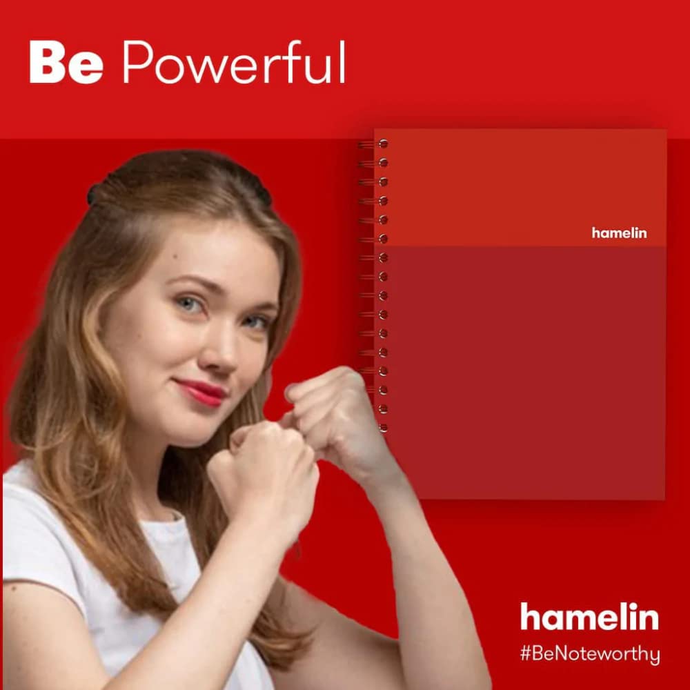 Hamelin, Spiral Notebook, 8x10in, College Ruled, Hardcover, 75shts/150 Pages, 1 Subject Notebook