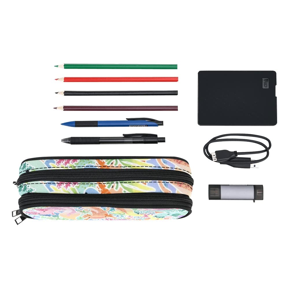 Adorable Axolotls Mexican Pencil Case for Kids Teen Girls Boys 10 In Pouch