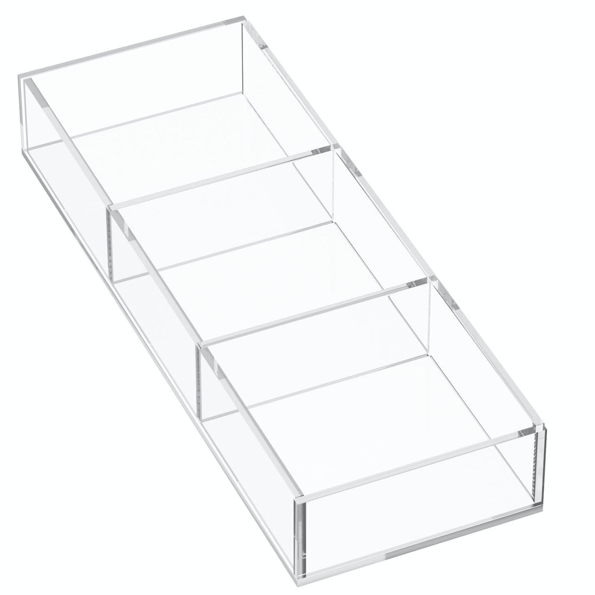 HIIMIEI 3 Section Acrylic Drawer Organizer Tray