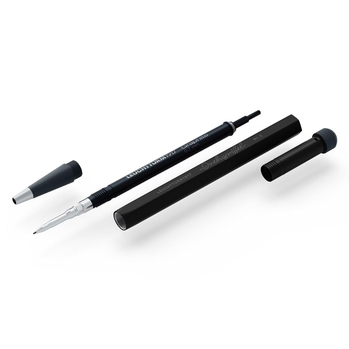 LEUCHTTURM1917 - Drehgriffel Mechanical Pencil - Refillable Writing Stylus with 0.7 mm HB Graphite