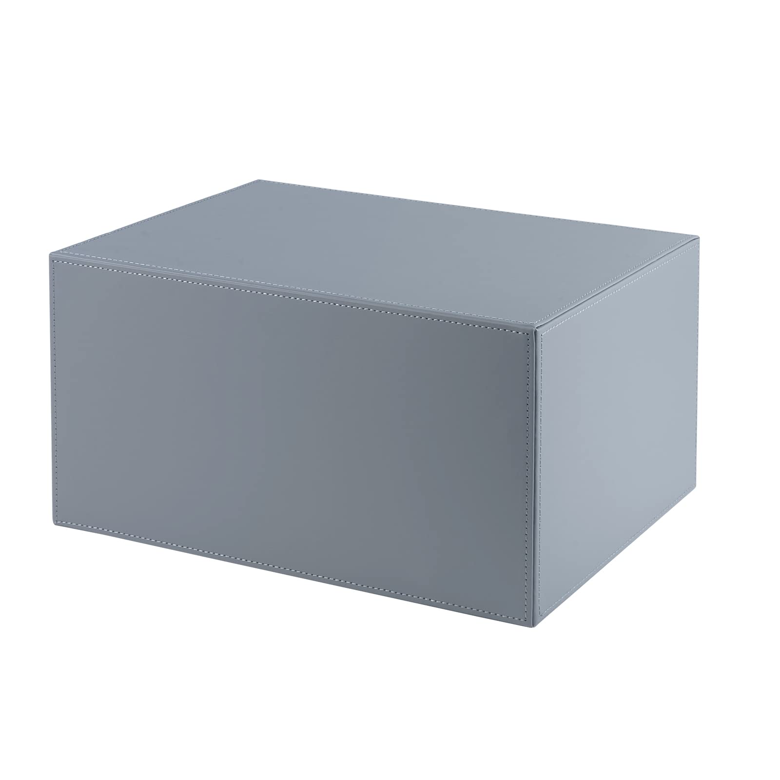 Leather Desk Organizer with 3 Drawers/Tray, Executive Office Supplies Desktop Filing A4 File