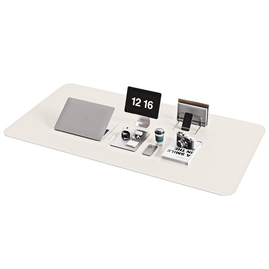 YSAGi Non-Slip Leather Desk Pad XL Size, Waterproof Laptop Computer Desk Keyboard Mat, Table