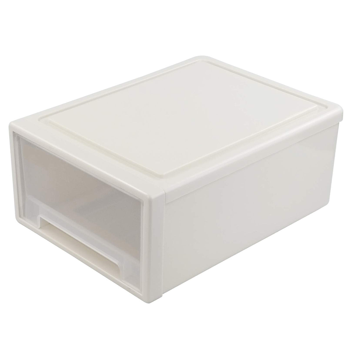 Jandson 18 Quart Stacking Chest of Storage Drawer Box for Desktop, 1 Pack