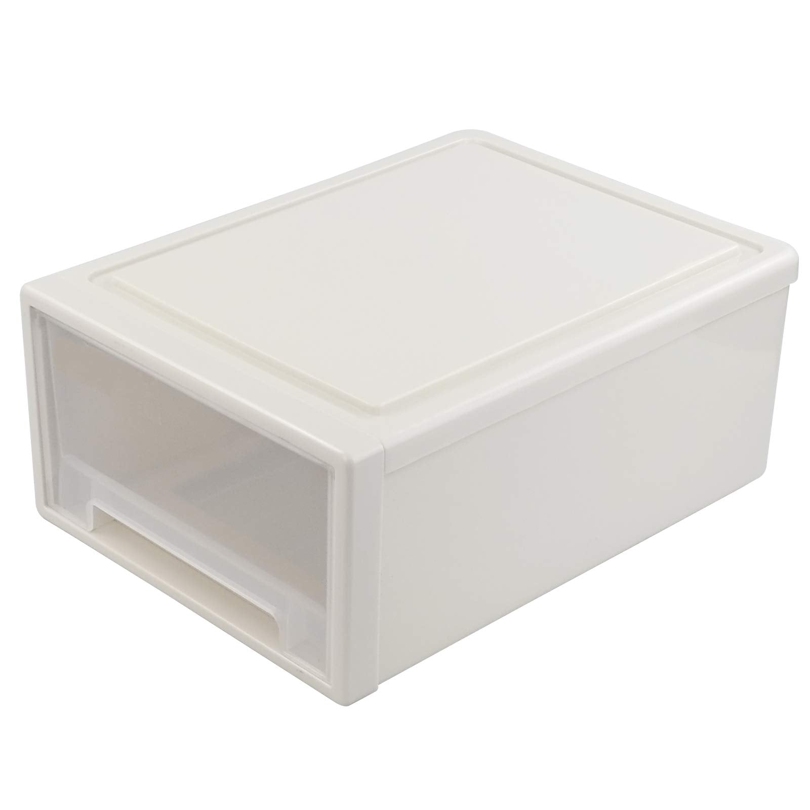 Jandson 18 Quart Stacking Chest of Storage Drawer Box for Desktop, 1 Pack