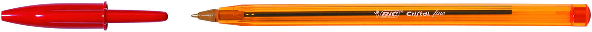 BIC Cristal Fine Ballpoint Pens - Red - Large Box of 50 Fine Point (0.8 mm) Long-Lasting Pens for