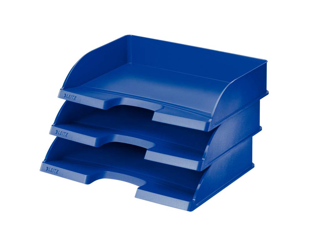 Leitz A4 Landscape Letter Tray, Blue, Plus Range, 52180035
