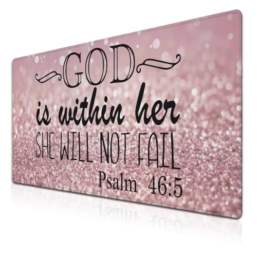 Samgula Gaming Mouse Pad Pink Desk Pad, XXL Mouse Pads Desk Decor for Girls Keyboard Pad, Oversized