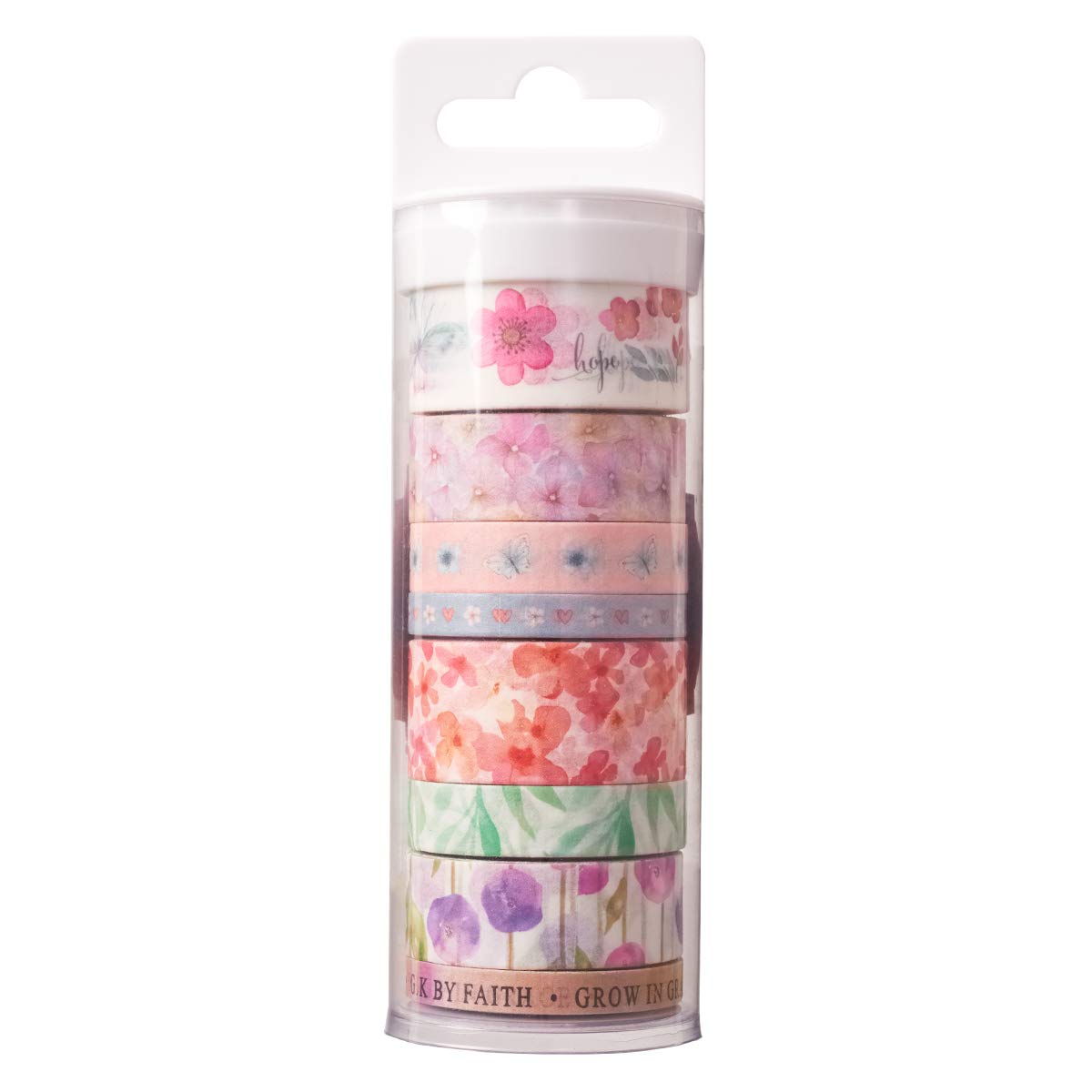 Christian Art Gifts Blossoms of Blessings Washi Tape Set, Creative by Design Collection