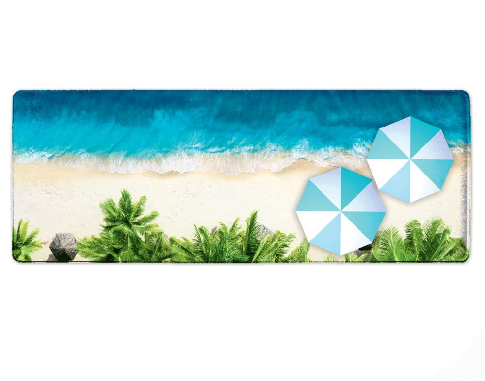 COLORCOMMALL Personalized Mouse Pad – Gaming 11.8 x 31.5 inch Non-Slip Large Size Rubber Base