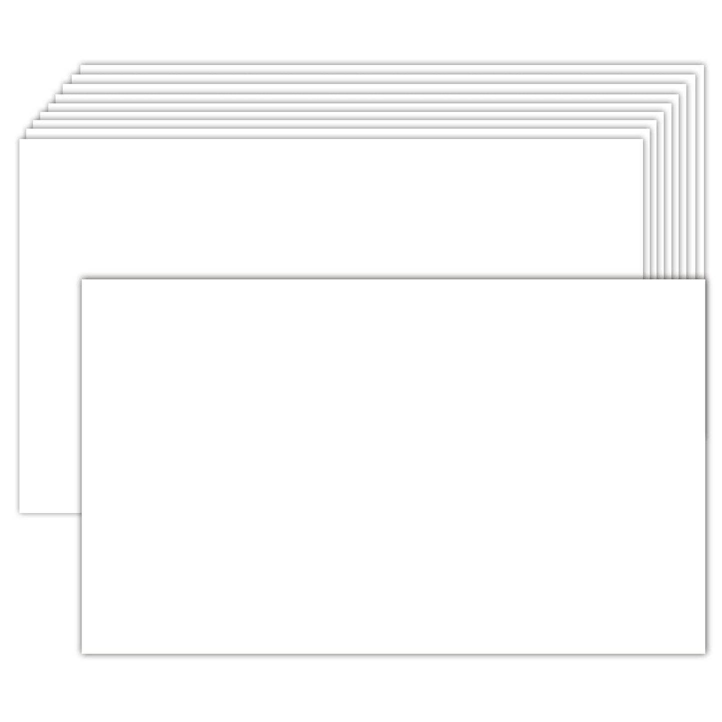 Goefun 300 Pack White Blank Index Cards 3x5 Unlined Note Cards 80lb