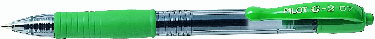 Pilot G207 Retractable Gel Rollerball 0.7 mm Tip (Box of 12) - Green