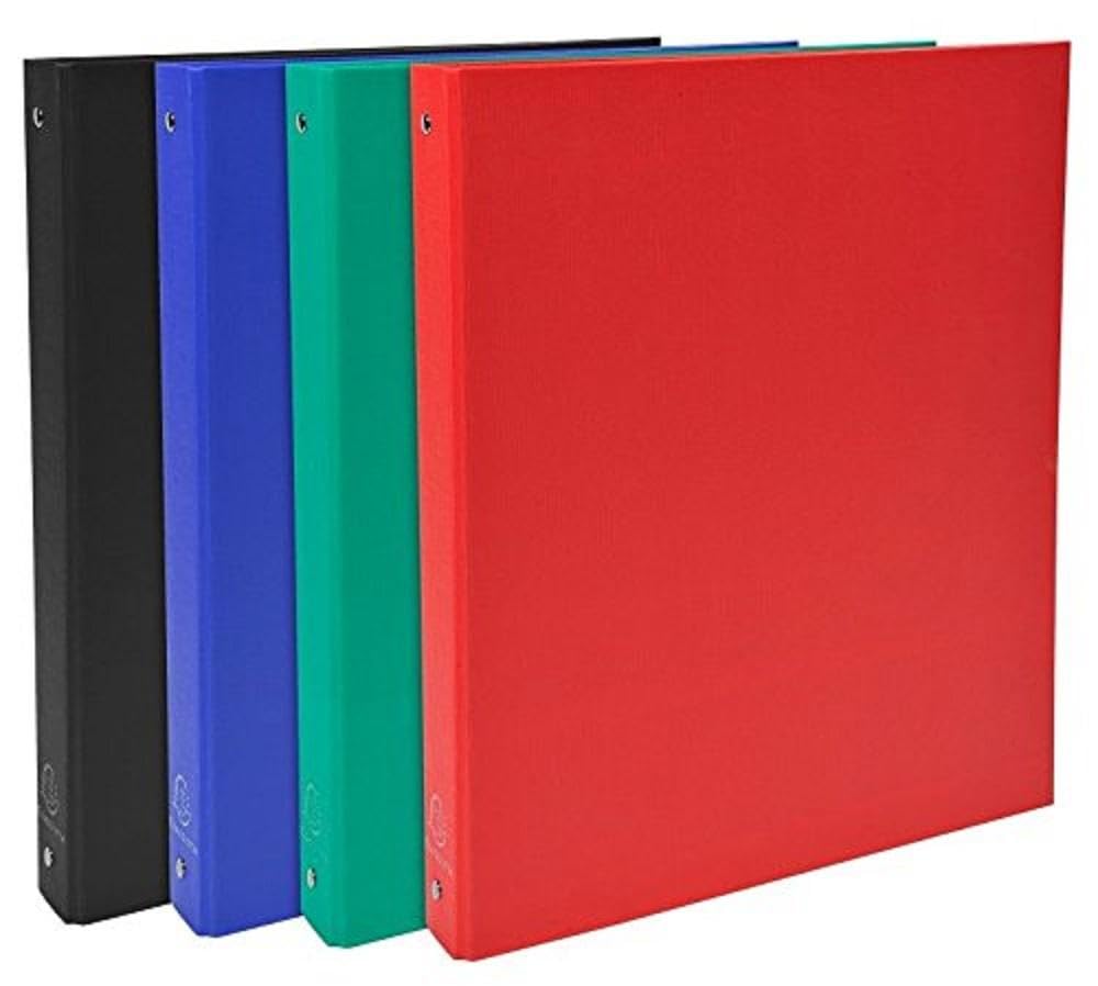 Exacompta A4 PP Covered Ring Binder, 2 Rings, 40 mm Spine, White
