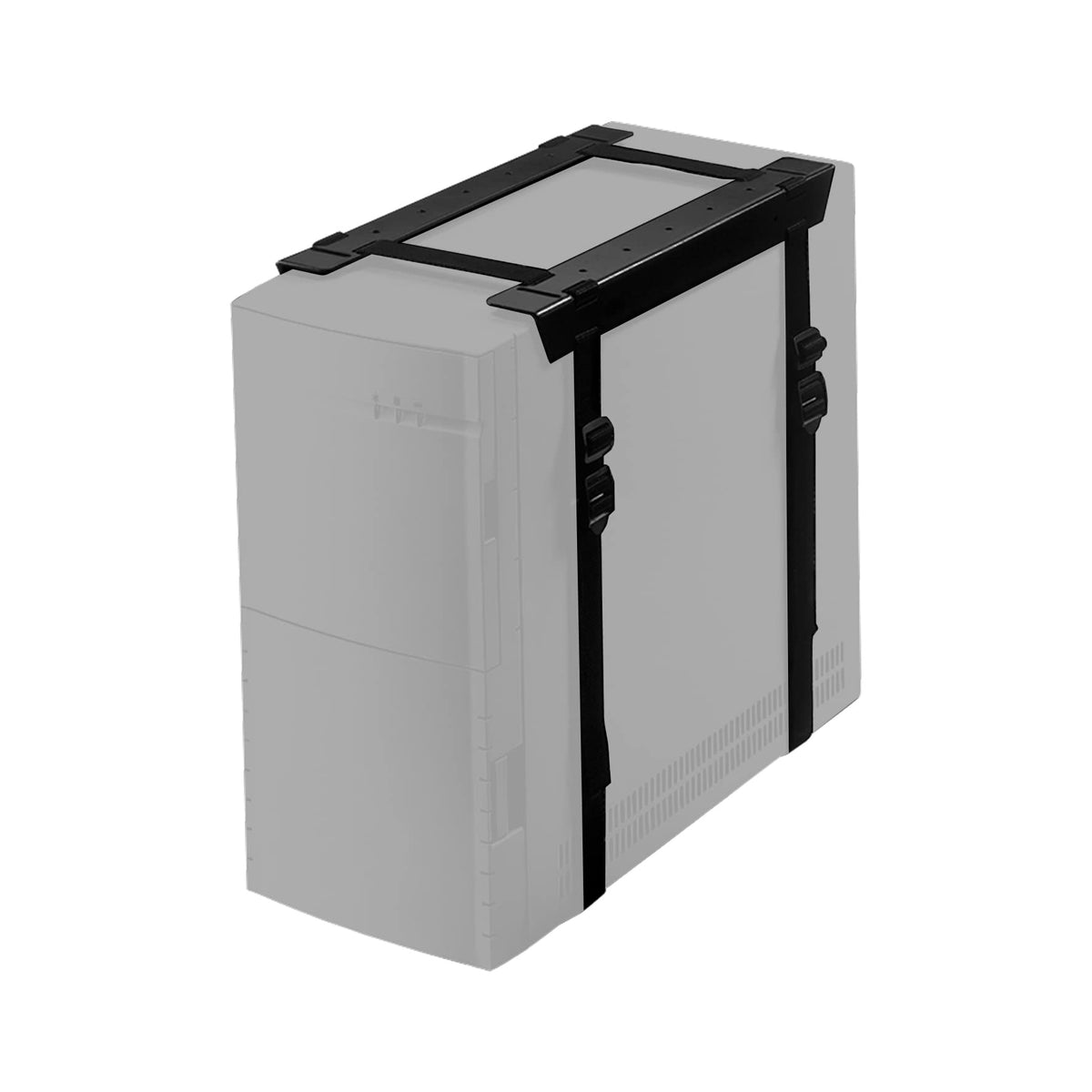 Newstar CPU-D025BLACK Under Desk PC Mount (Suitable PC Dimensions - Height: 3-60 cm/Width: 8-70 cm)