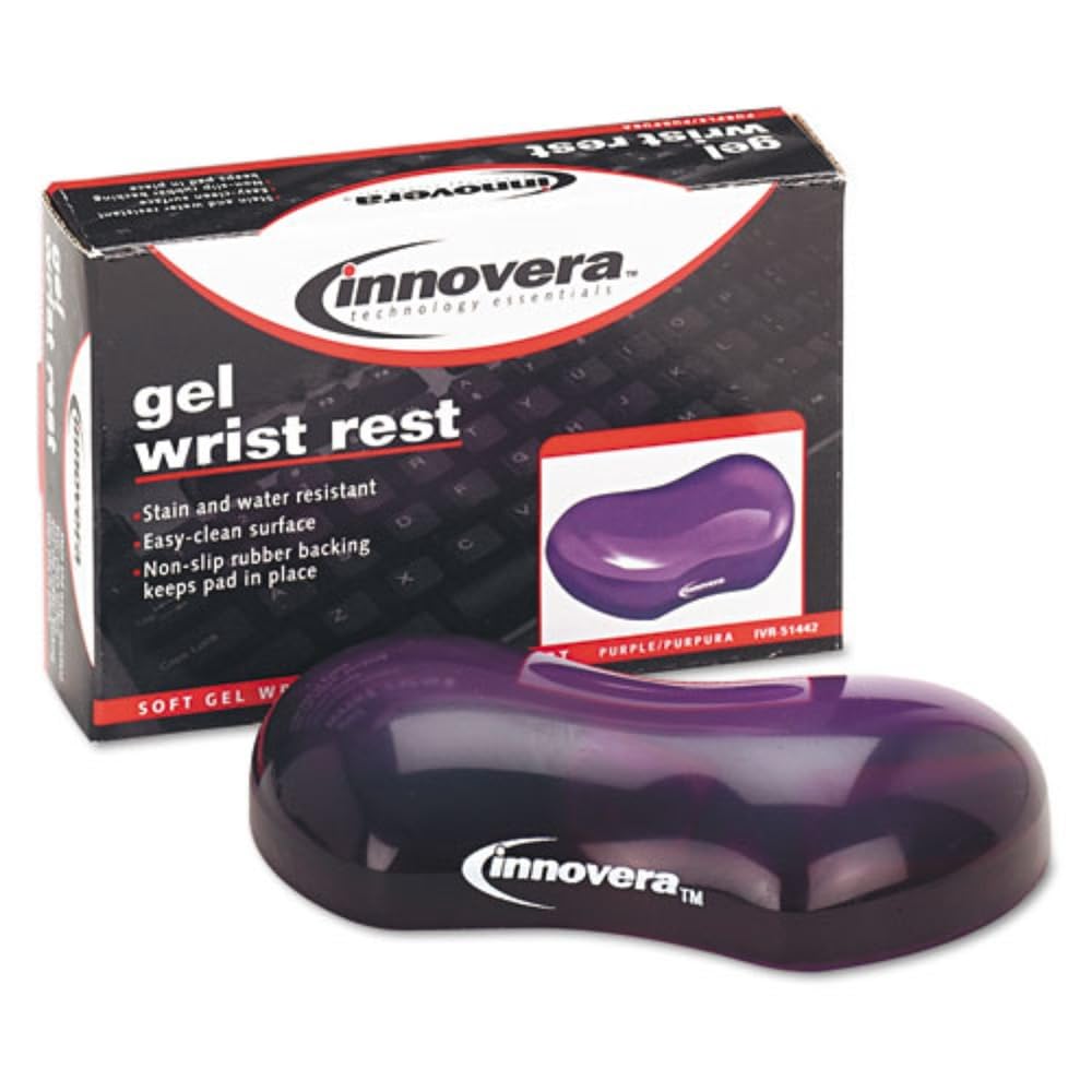 Innovera Gel Mouse Wrist Rest, Purple