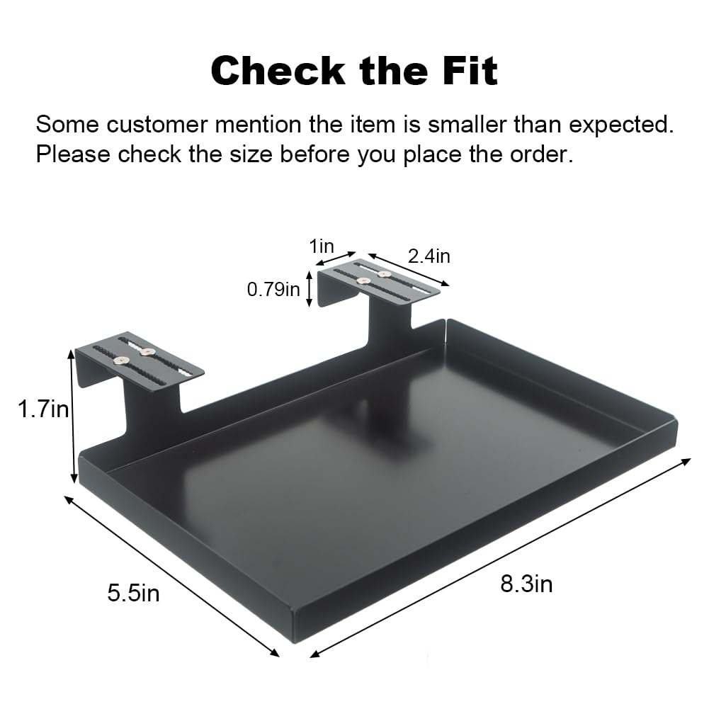 AKBFOX Office Cubicle Shelf - 8.3'' x 5.5'' x 1.7'' Storage Organizer Floating Corner Rack Hanging
