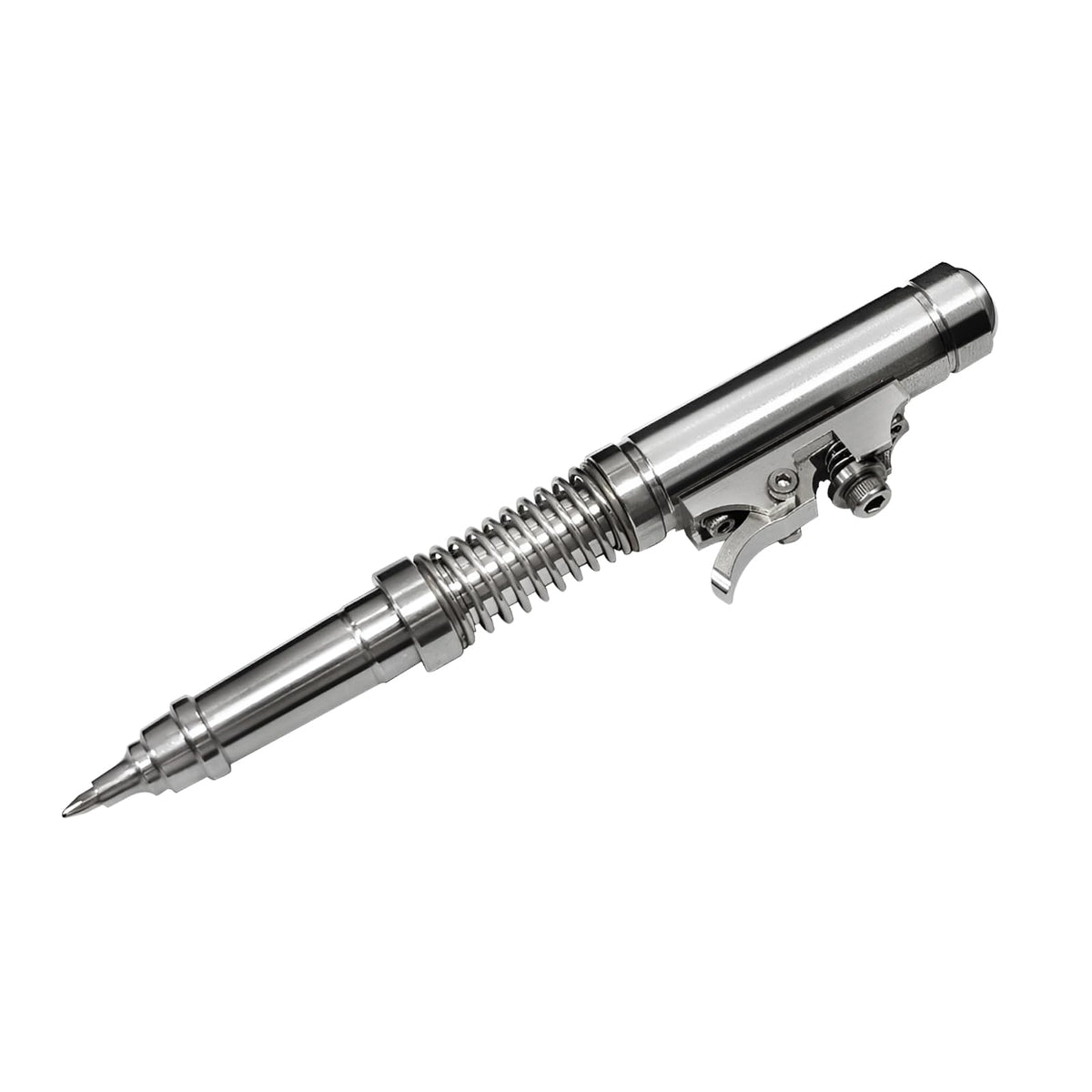 Dr.Metalleung Heavy-Duty EDC Ballpoint Pen - Stainless Steel, Refillable, Push Cap Mechanism