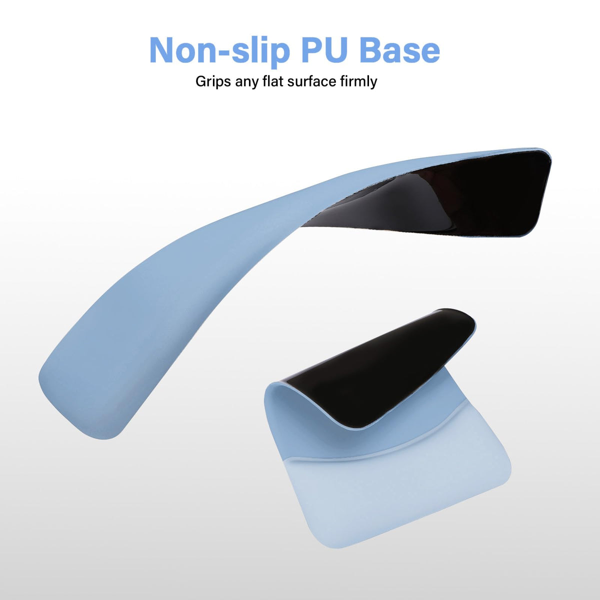 MOSISO Wrist Rest Support Mouse Pad & Keyboard Set, Stone Blue