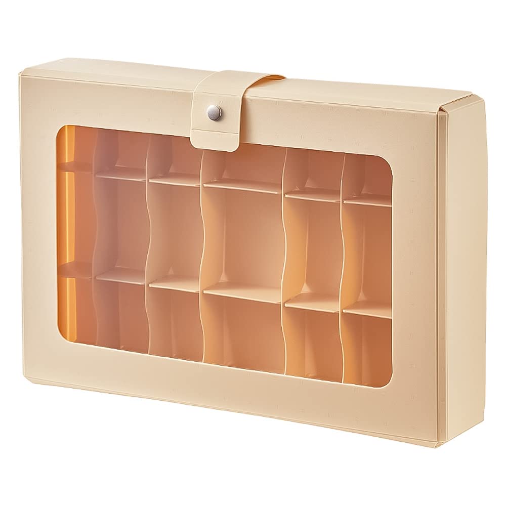 Lihit Lab A698-16 Maste Storage with Dividers, Collection Case, Beige