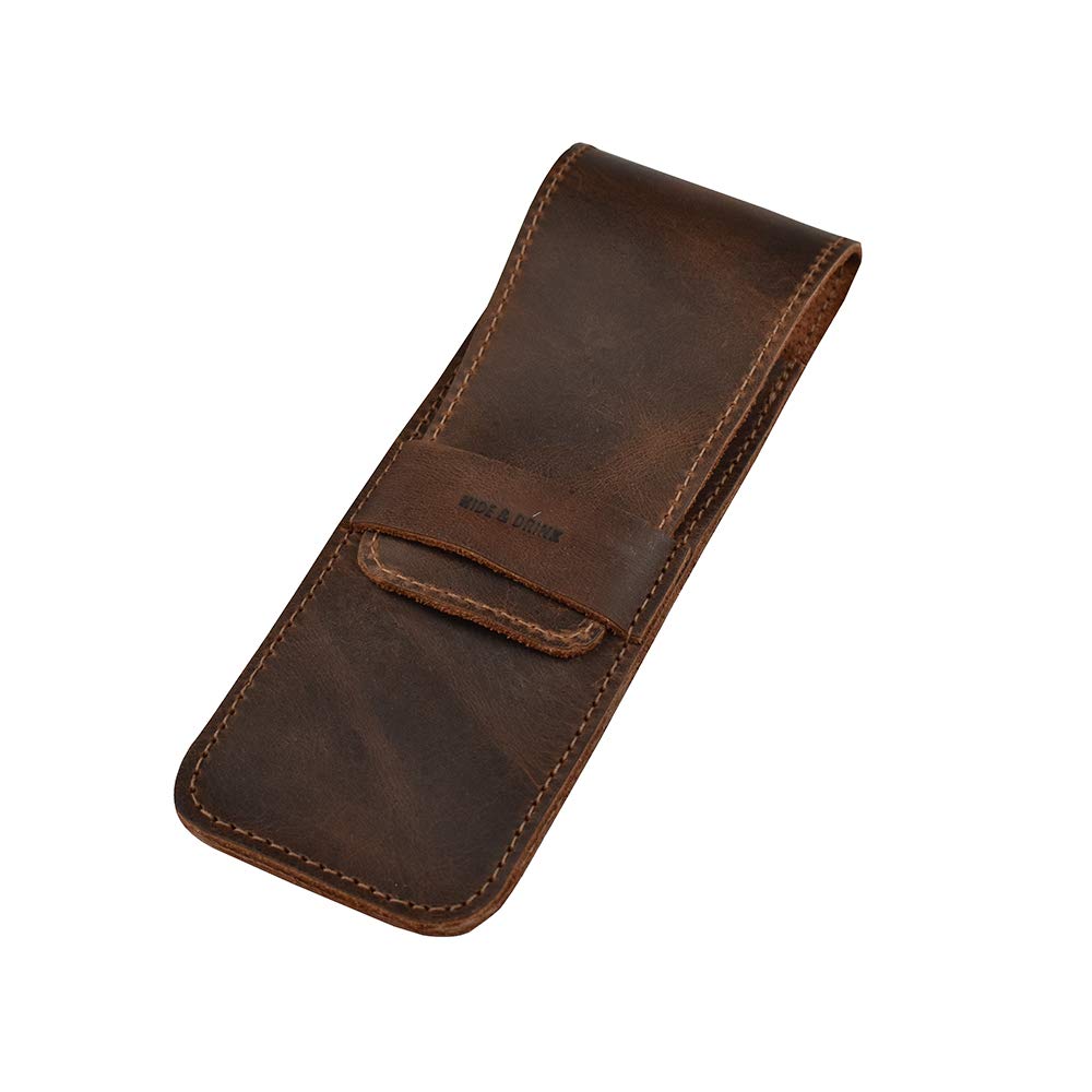 Hide & Drink, Pen Case Holder, Multi Pen Pouch, Protective Sleeve, Rustic Pouch, Office Essentials