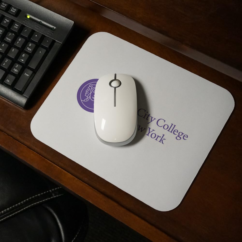 City College of New York Beavers Logo Low Profile Thin Mouse Pad Mousepad