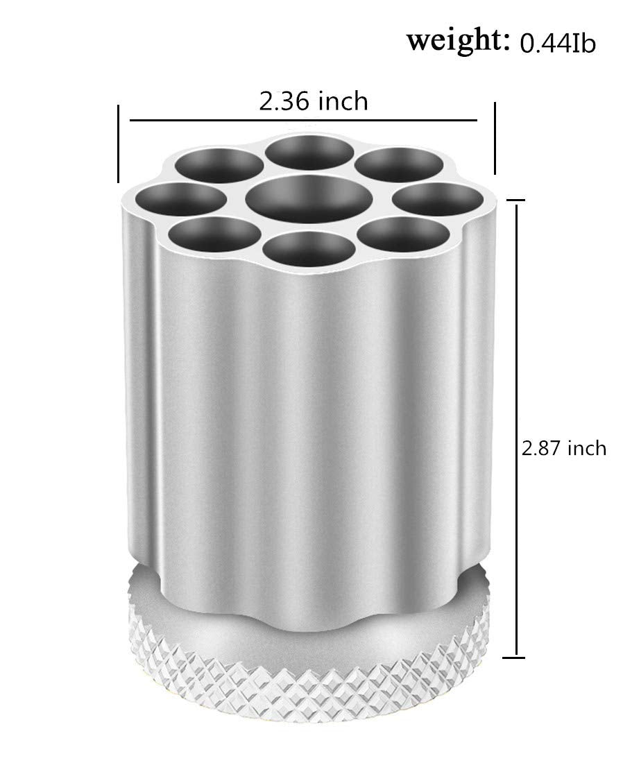 QIAN76 Rotating Revolver Pen Holder, Gun Cylinder Pen Holders, Favorite Pencil Holder and Perfect