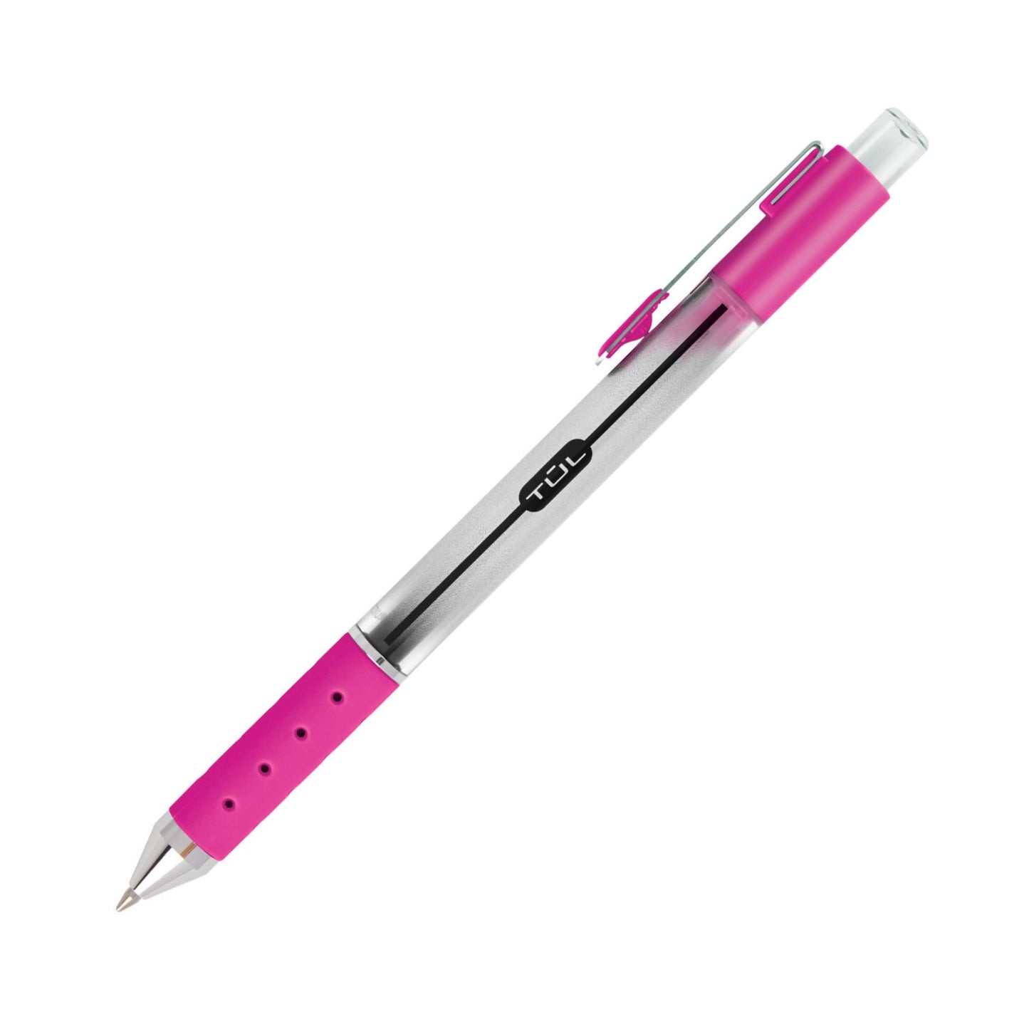 TUL® GL Series Retractable Gel Pens, Medium Point, 0.7 mm, Silver Barrel, Assorted Standard &