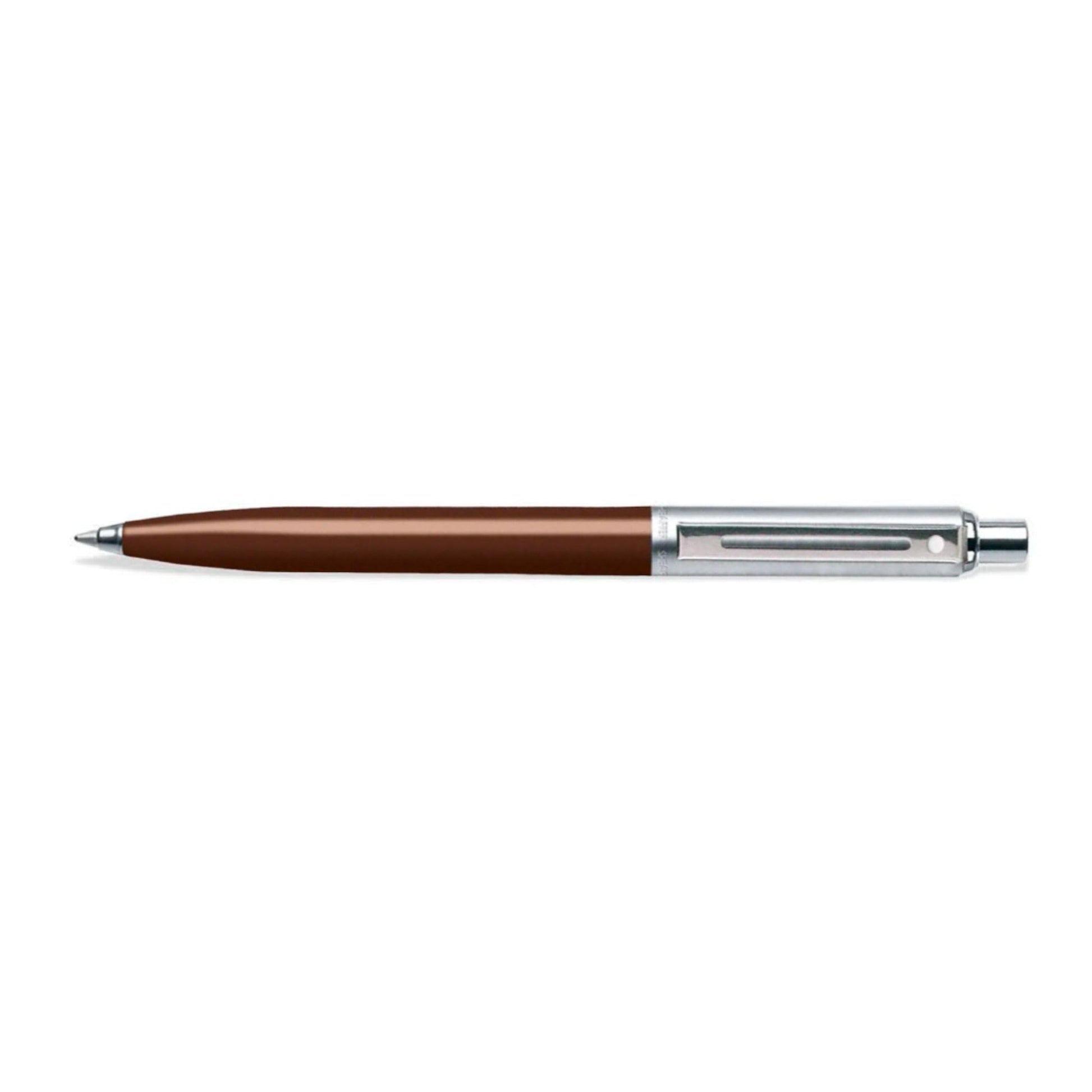 Sheaffer Sentinel, Coffee Bean Resin Barrel, Chrome Cap, Nickel Plate Trim, Ballpoint (E23212551)