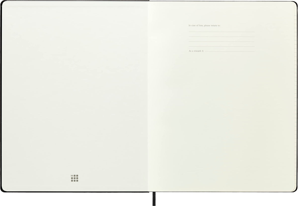 Moleskine Notebook, XXL, Ruled, Black, Hard Cover (8.5 x 11)