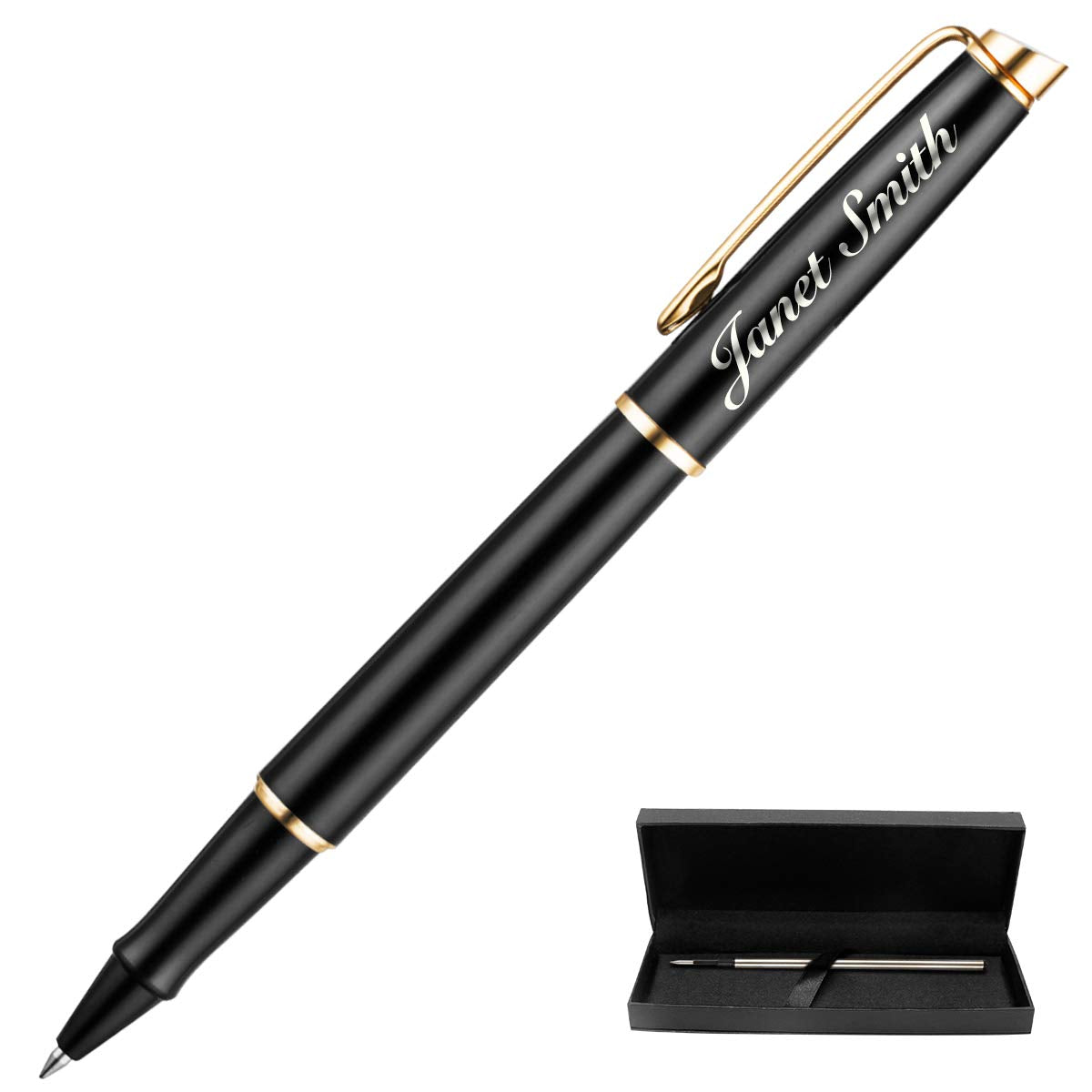 Yananka Personalized Pens Engraved,Custom Ballpoint Pen for Men Woman, Personalized Gift for