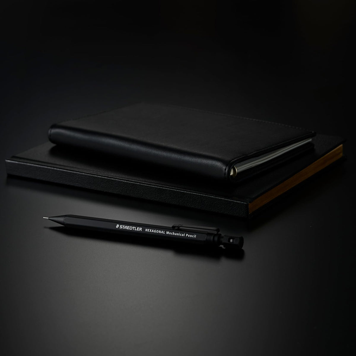 STAEDTLER 925 77-05B Hexagonal Mechanical Pencil, 0.02 inch (0.5 mm), Clean Black