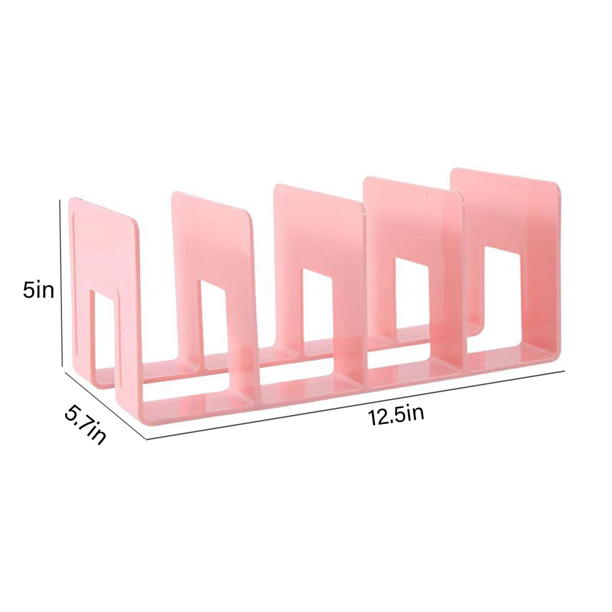 Zhousensen 2PCS Acrylic File Organizer for Desk, Desktop Document/Mail Organizer, 4 Compartments