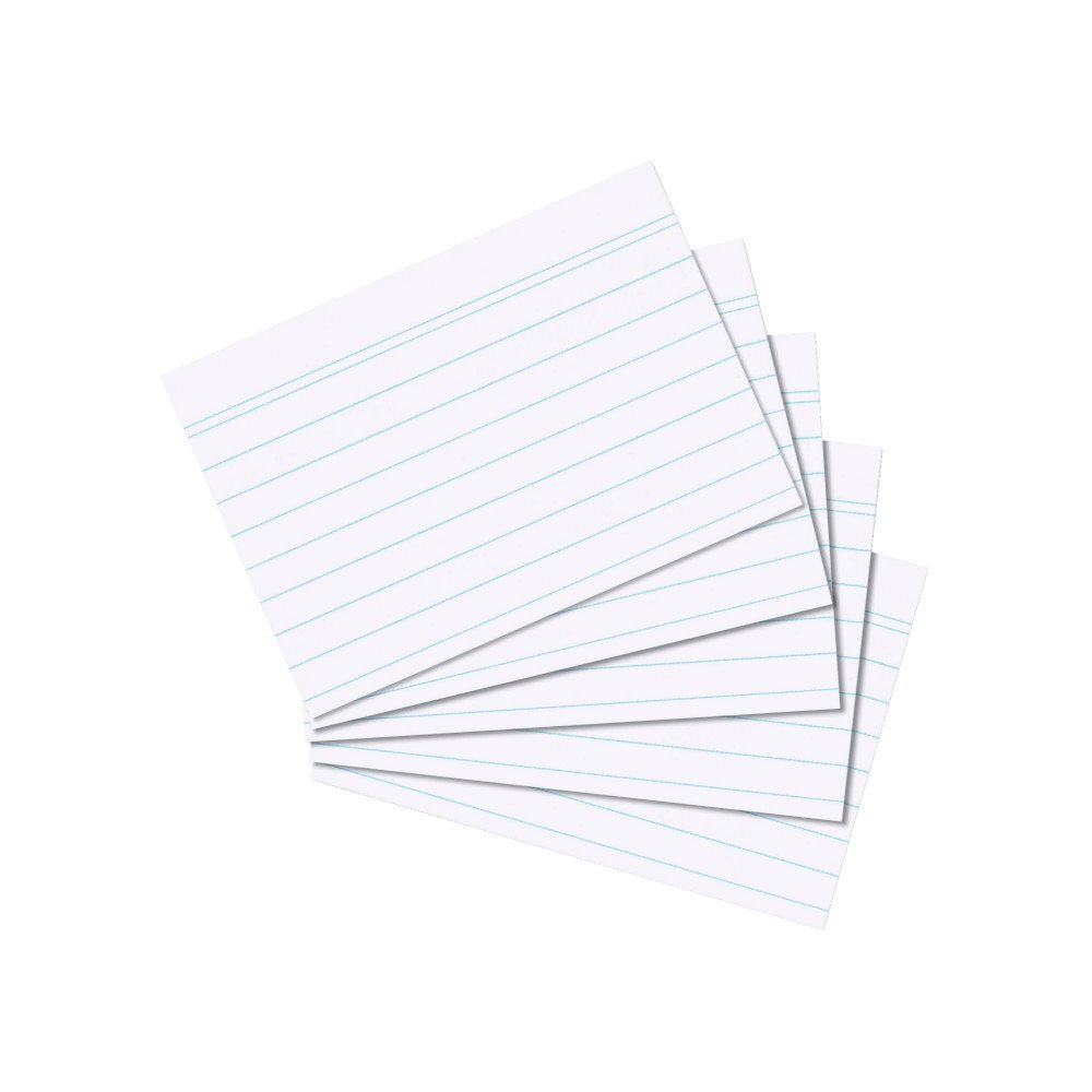 Herlitz 1150507 Index Cards, Pack of 100 A7 Bianco