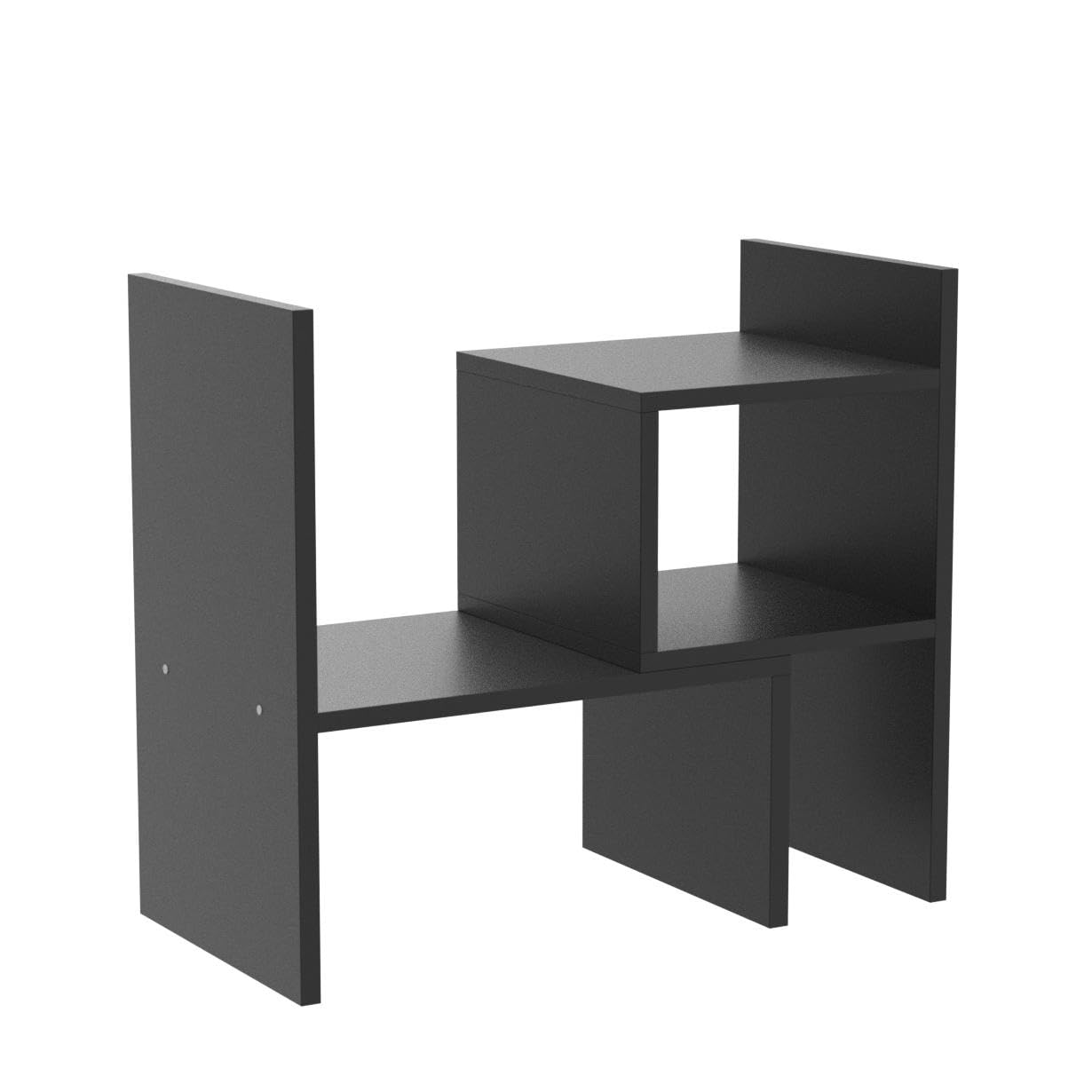 Jerry & Maggie Adjustable Rotatable Wood Desktop Display Shelf Black