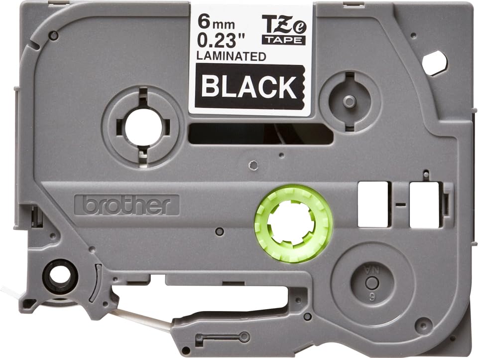 Brother TZe-315 Labelling Tape Cassette, White on Black, 6 mm (W) x 8 m (L), Laminated, Brother