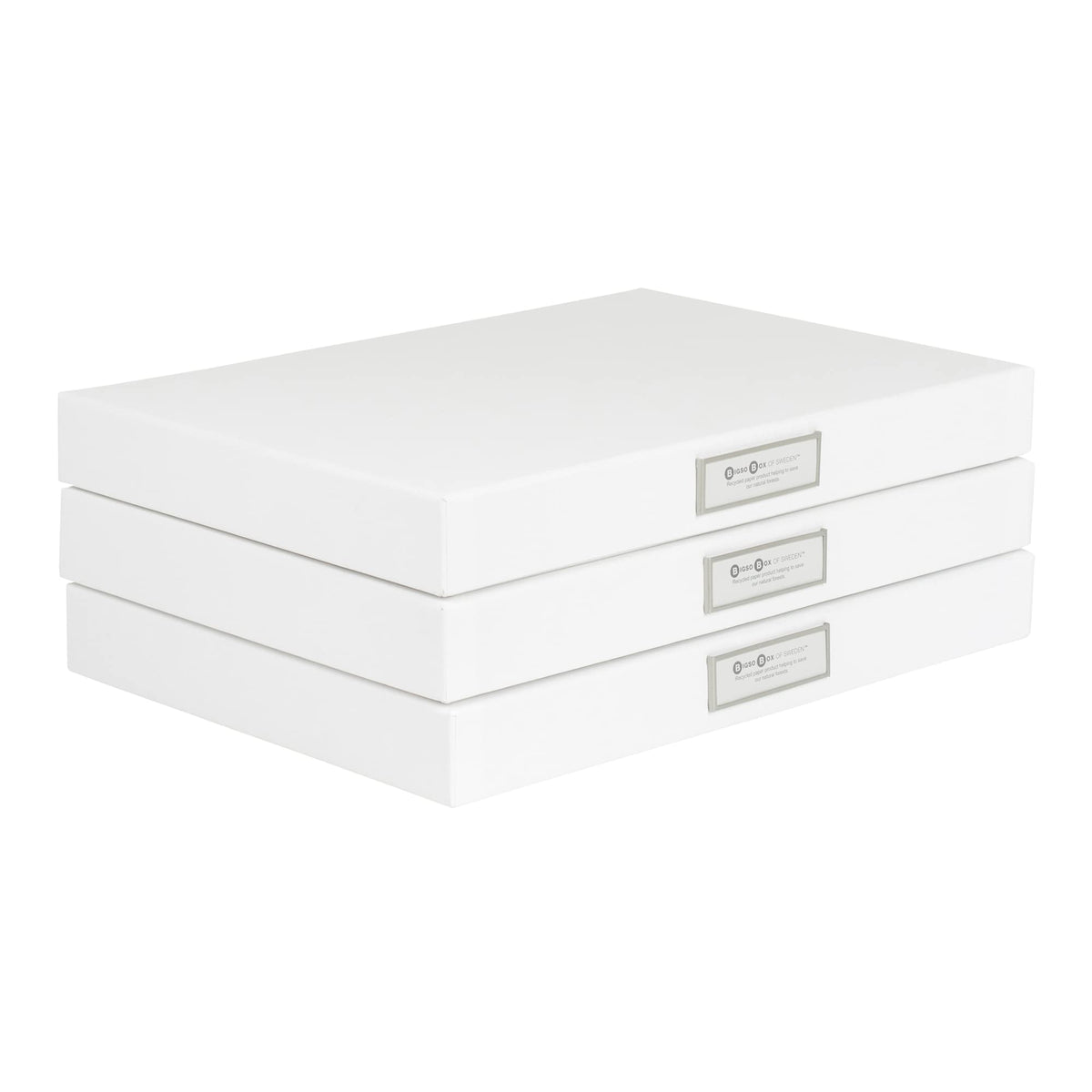 Bigso Sven Fiberboard Classic Hinged Document Box - File Organizer for Important Paperwork