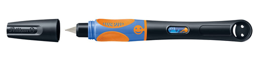 Pelikan Griffix 820288 Fountain Pen for Right-Handed Users with Twist Cap, Neon Black, 1 Piece in