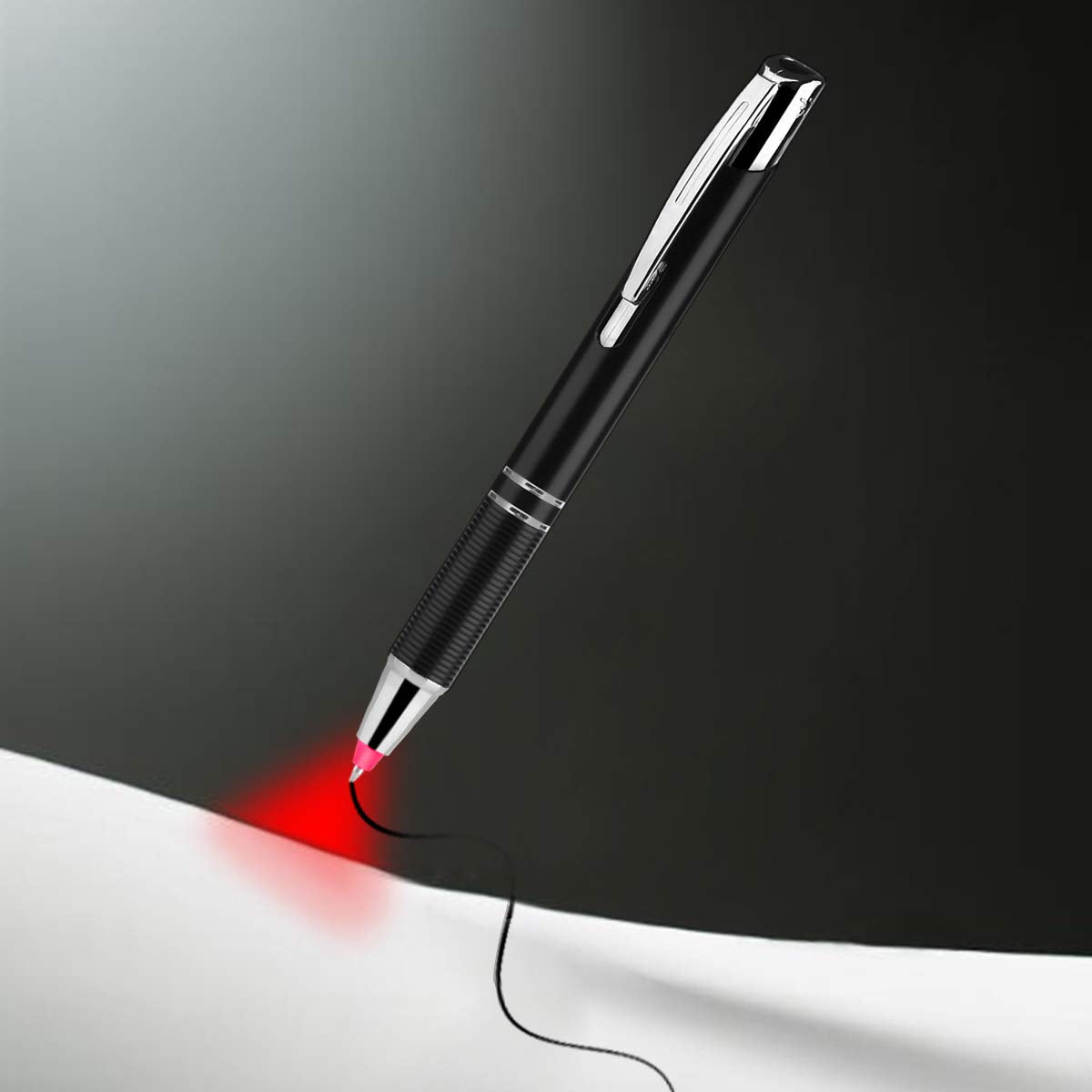 Penyeah Pen with Light for Writing in The Dark, Lighted Tip Pens, Red+Blue