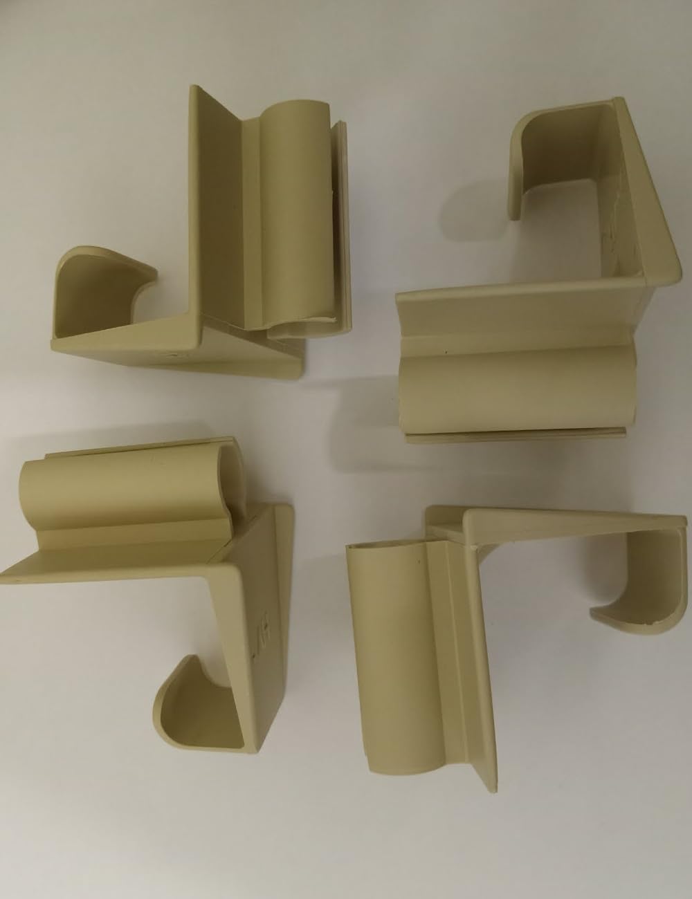 ABA Chief Store HV Shutter Holdback Clips for Accordion Shutters 4 Pieces (Beige)