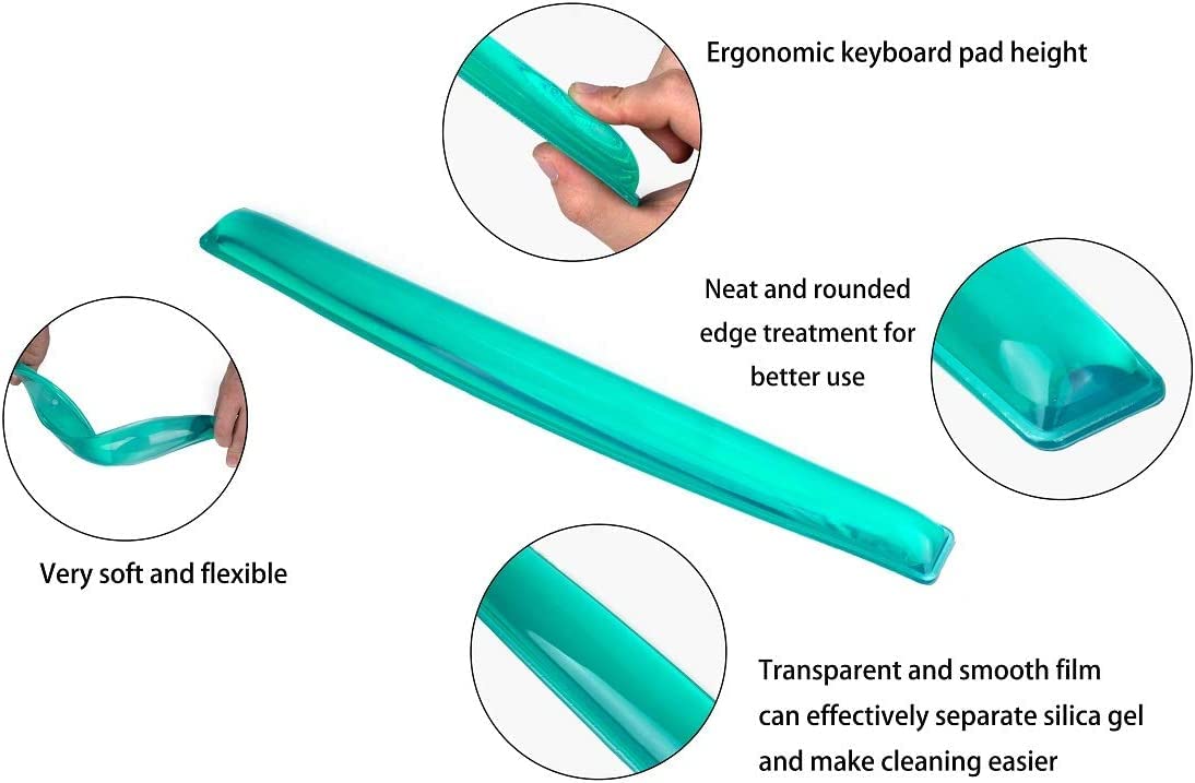 Gel Keyboard Wrist Rest Set Plus - ABRONDA Keyboard & Mouse Wrist Support Pad Office, Computer