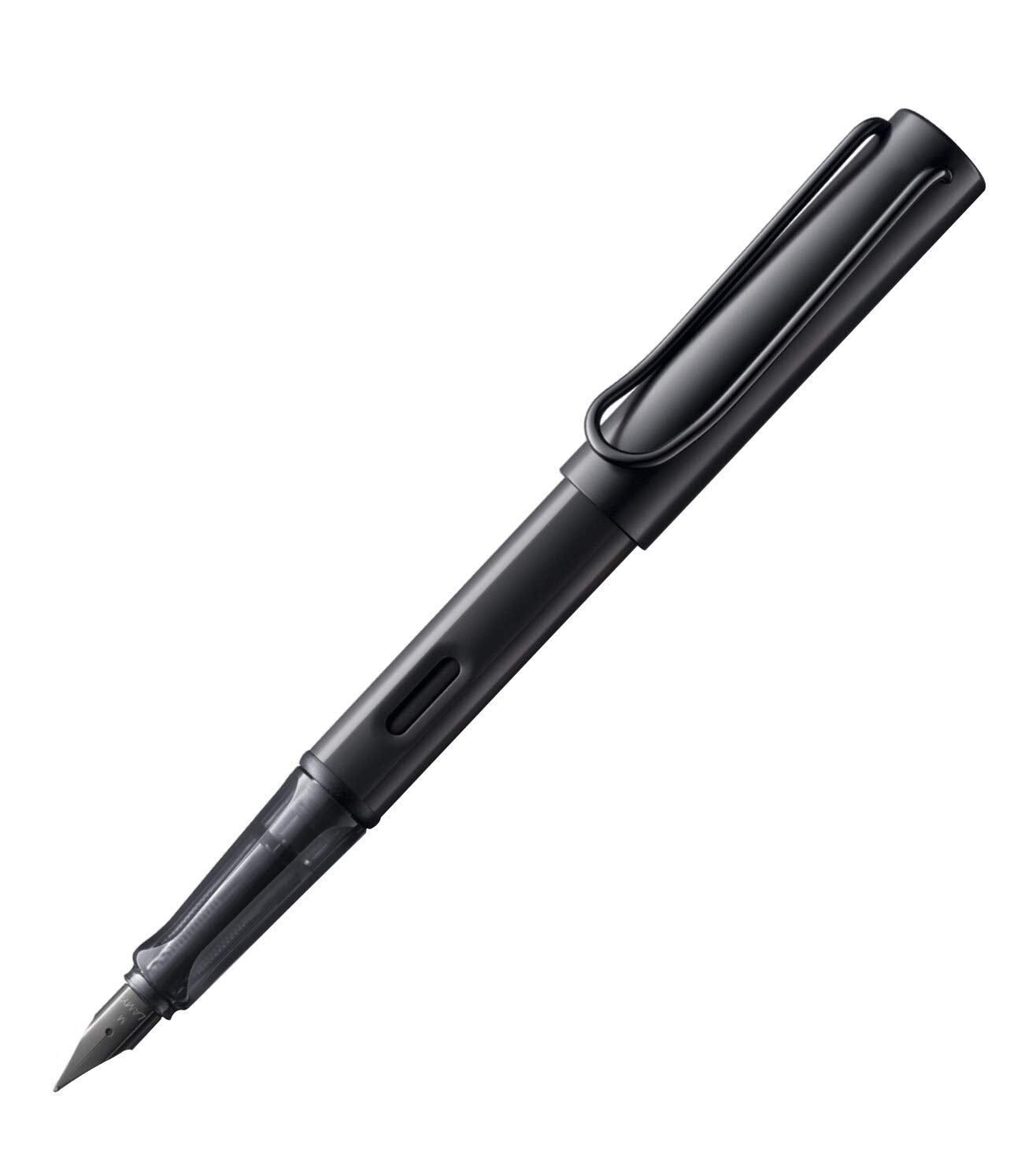 Lamy AL-Star Fountain Pen (M) Black & 5 Black Ink Cartridges