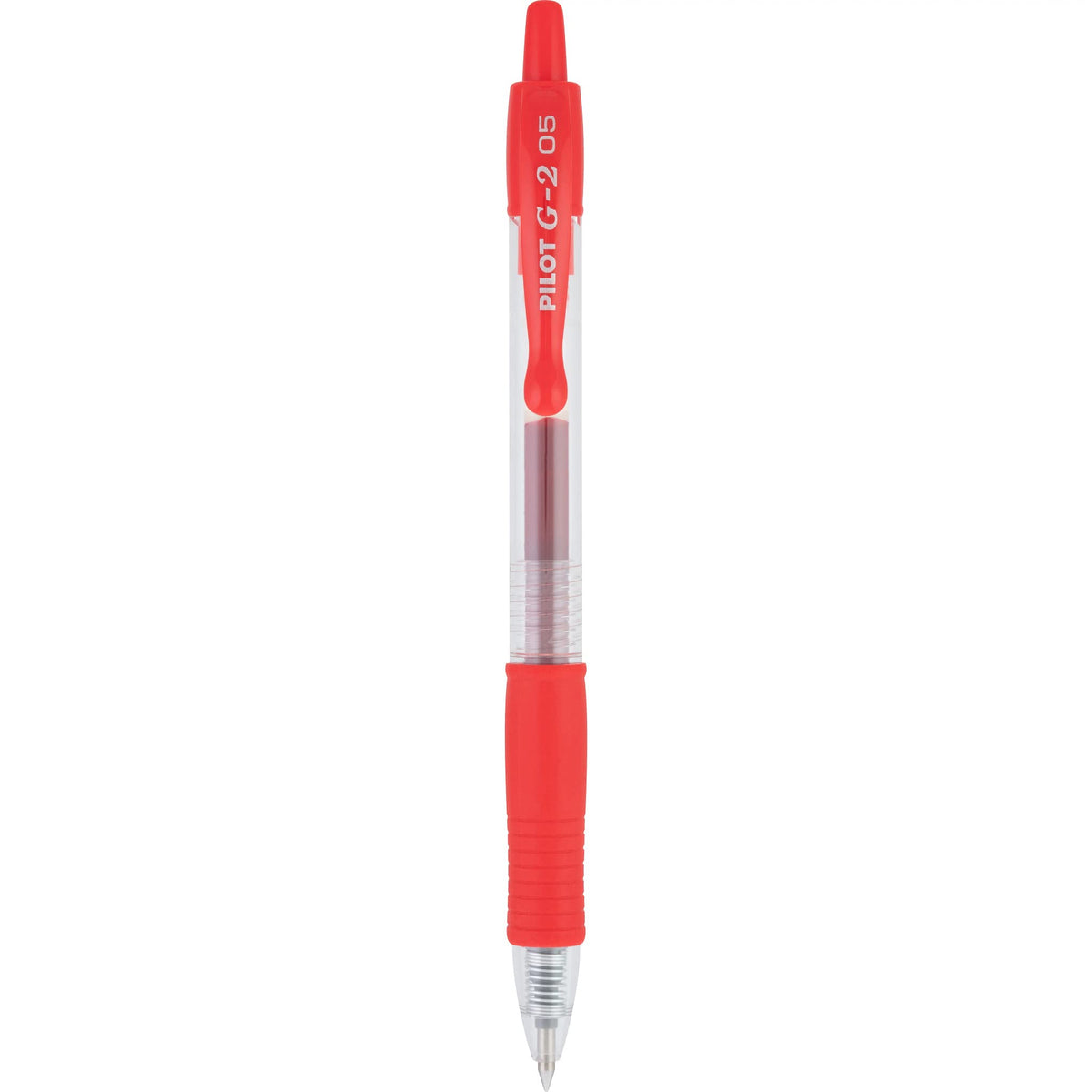 Pilot G2 Premium Gel Roller Pens, Extra Fine Point 0.5 mm, Red Pens, Pack of 8 - Ideal for Everyday