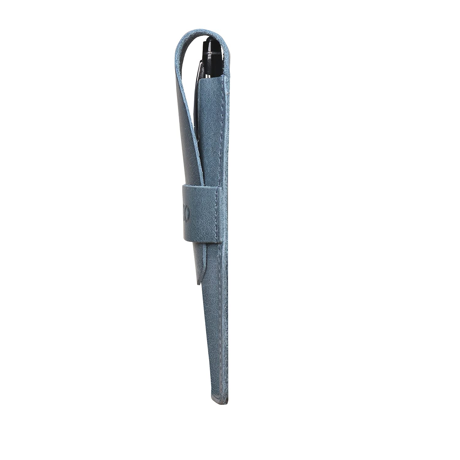 Londo Genuine Leather Pen and Pencil Case with Tuck in Flap, Stationery Bag - Two compartment