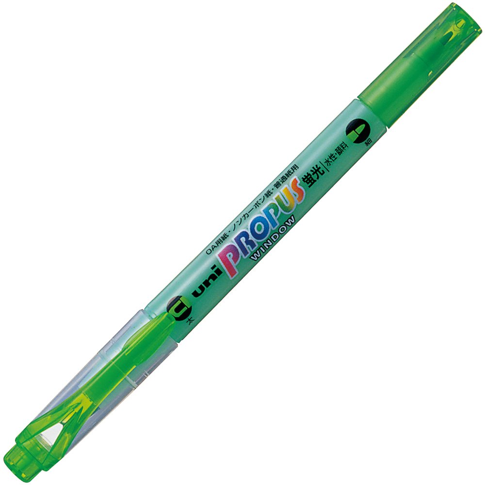 三菱鉛筆 Mitsubishi Pencil Highlighter, Propus Window, PUS102T.6, Green, 10 Count