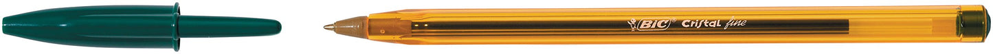 BIC Cristal Fine 0.8mm Green (Box 50)