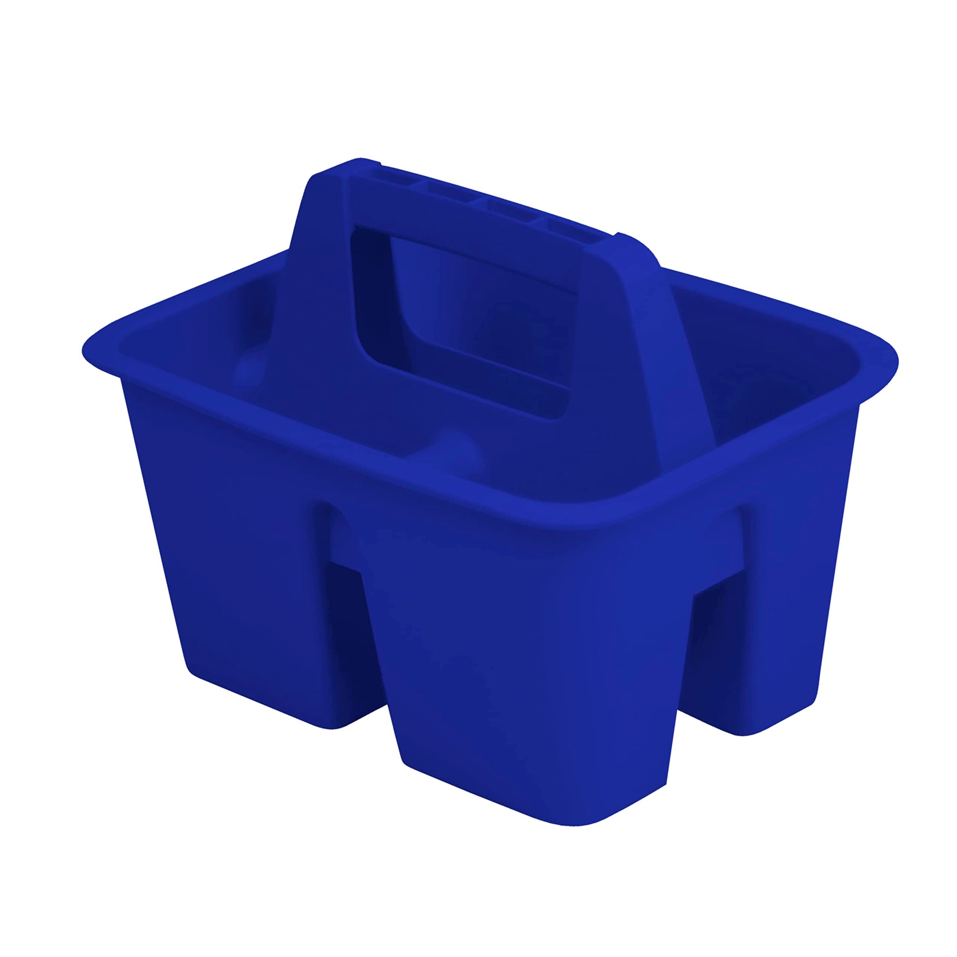 Storex Mini Classroom Caddy, Multipurpose Classroom Organizer with Handle, Blue, 12-Pack (01062U12C)