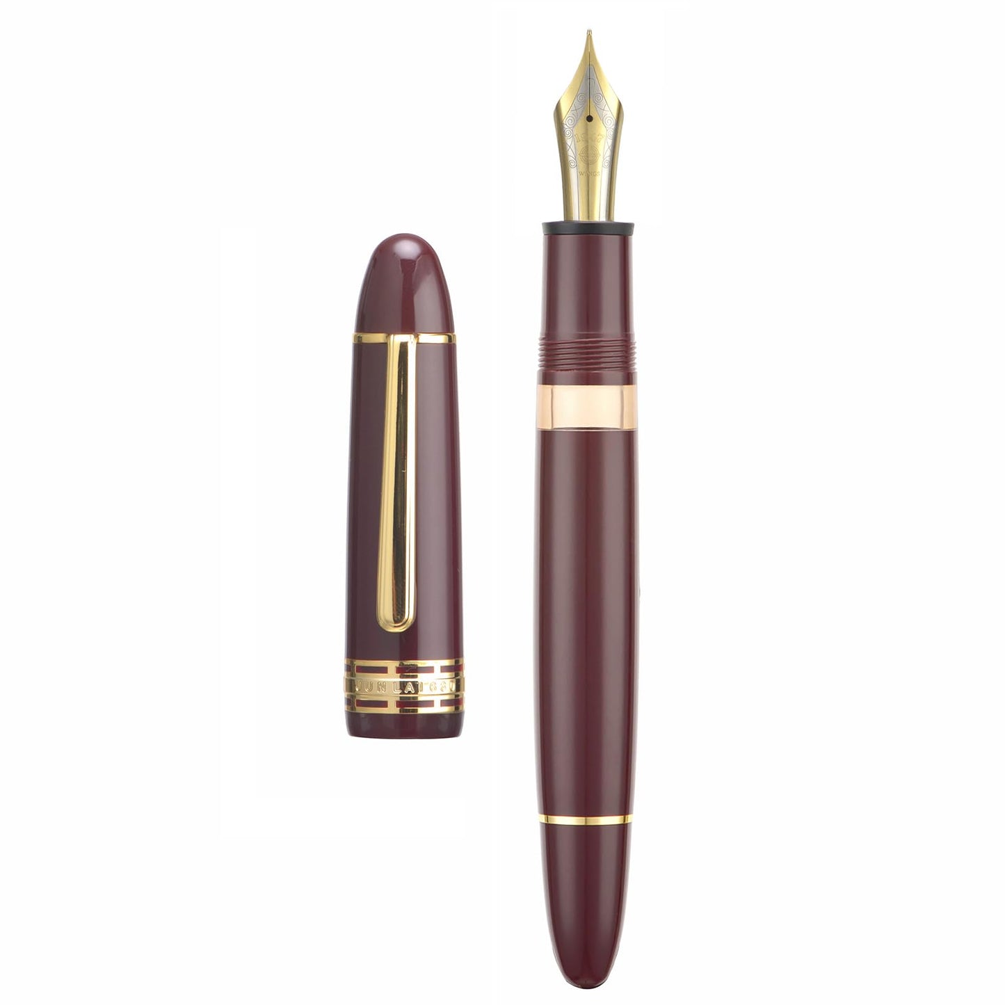 Wikult Yongsheng Junlai 630 Acrylic Fountain Pen, Size 8 Medium Nib with Piston Filling System