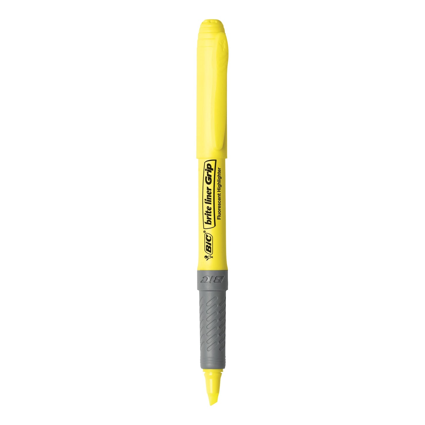 BIC Brite Liner Grip Highlighters; Chisel Tip (1.6mm); Assorted Pastel and Fluorescent; For Broad
