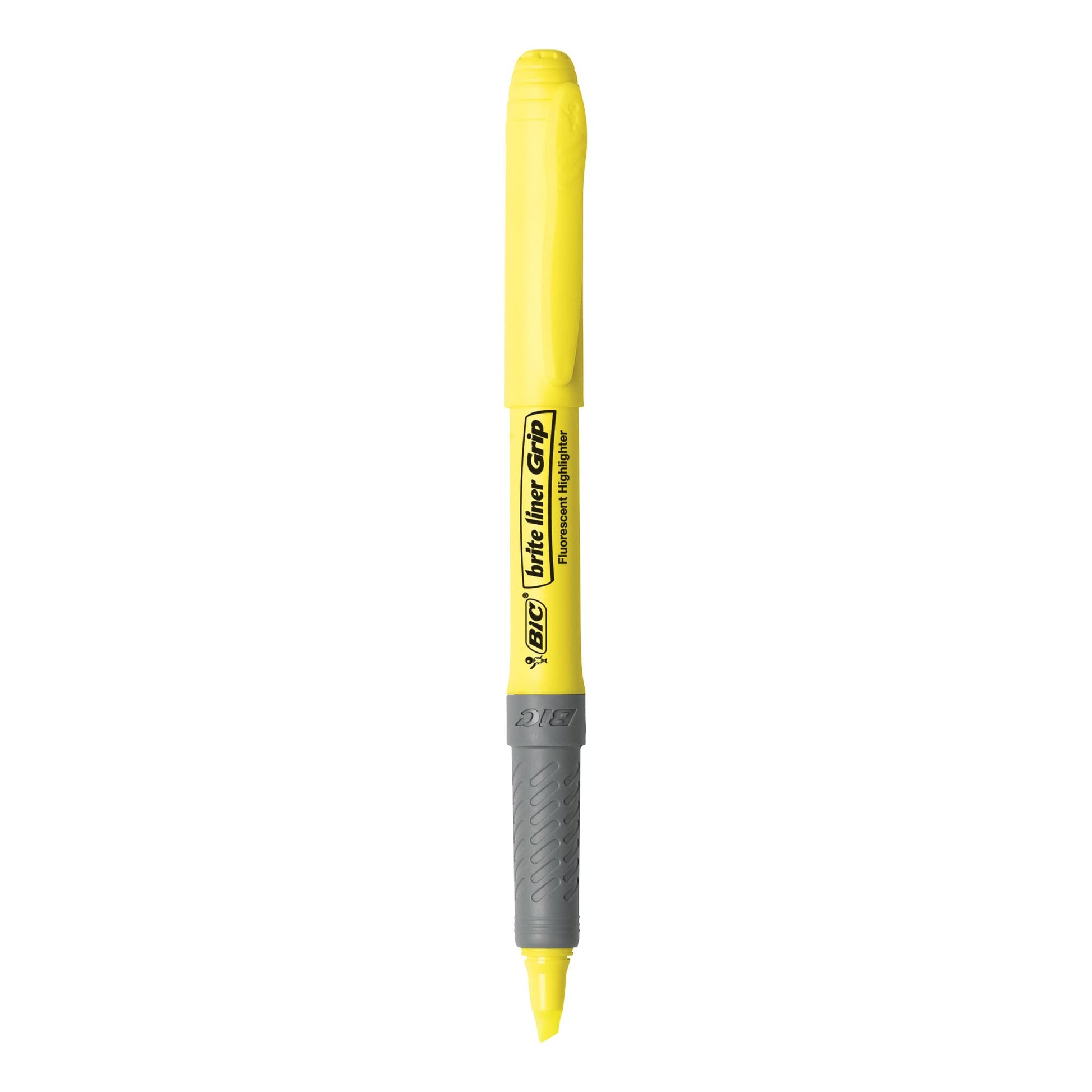 BIC Brite Liner Grip Highlighters; Chisel Tip (1.6mm); Assorted Pastel and Fluorescent; For Broad