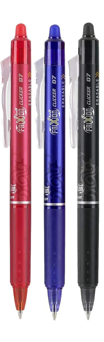 Advantage Gifts Clicker Retractable Erasable Gel Pens Fine Point (.7mm) Assorted Colors